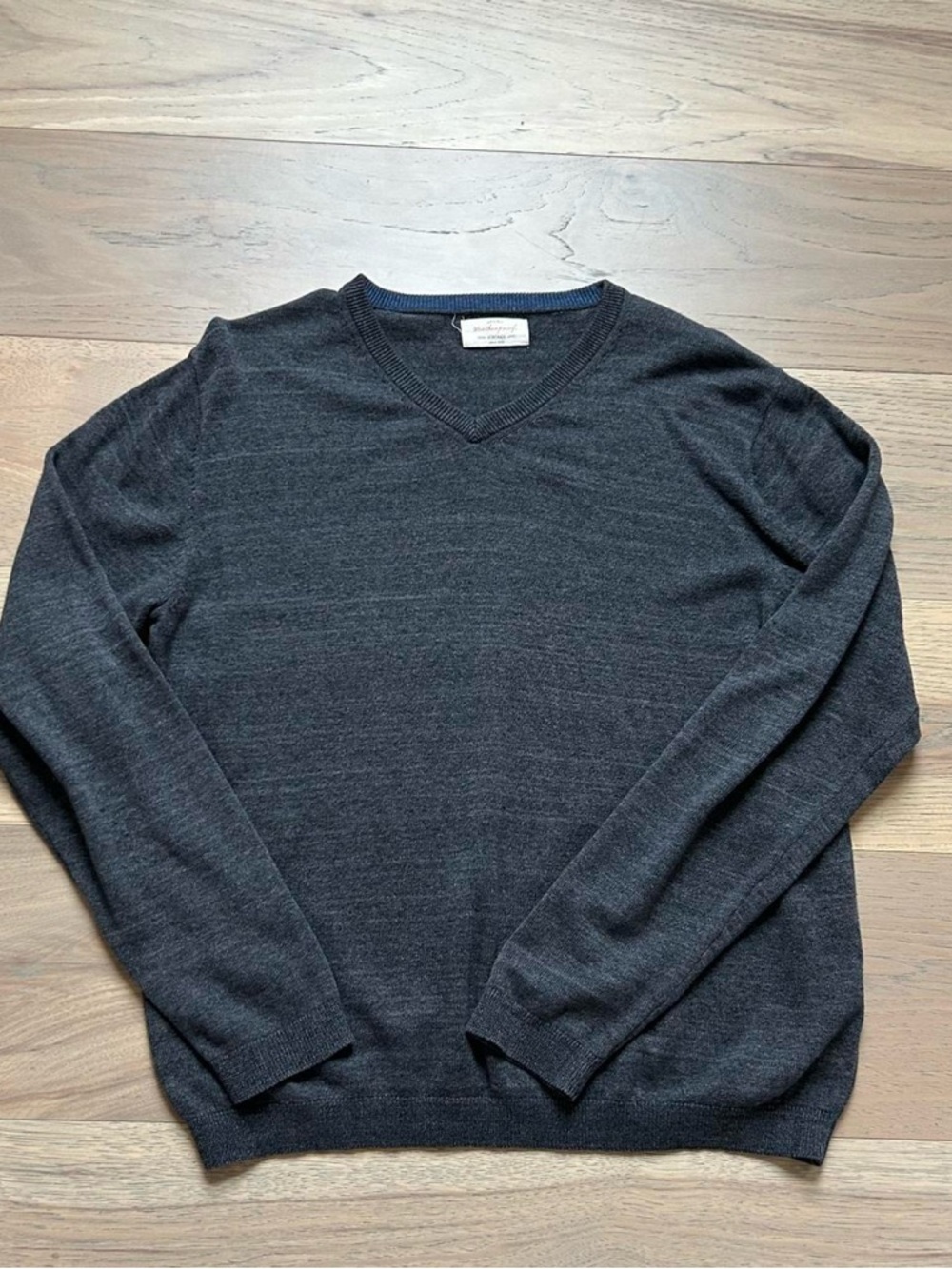 Weatherproof Men's Charcoal V-Neck Sweater